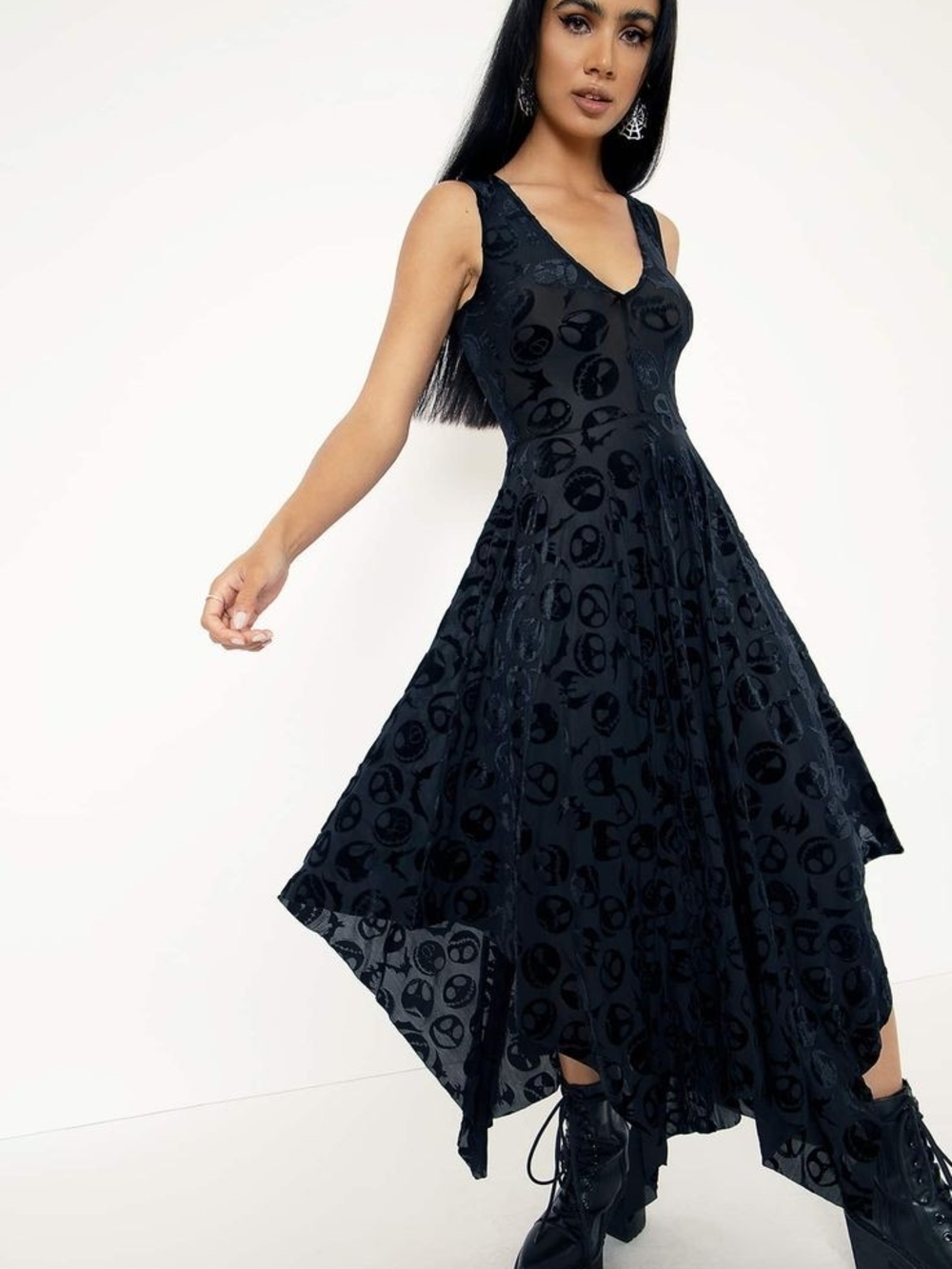 Blackmilk burned velvet Nightmare Before Christmas dress